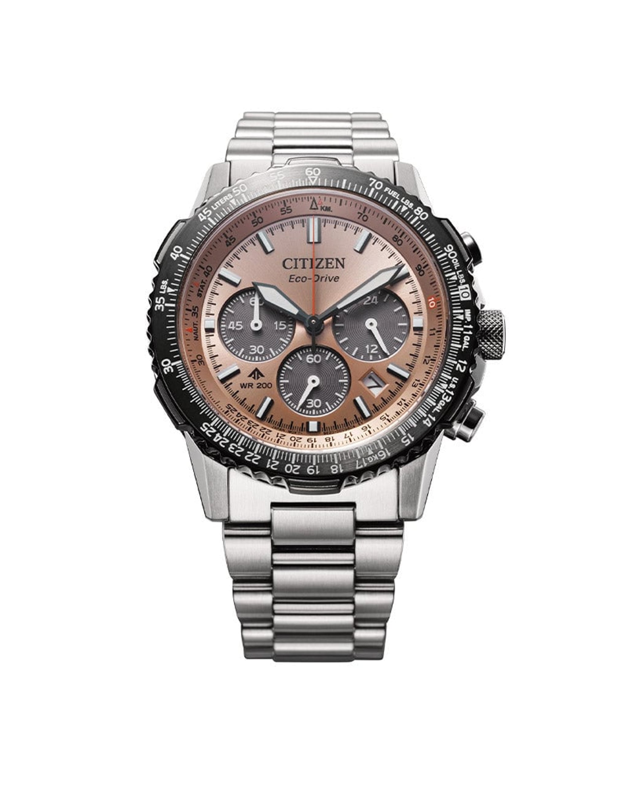 DunDun/A1316-4/ Citizen Promaster Sky Eco-Drive Chrono herreklokke i stål (40mm