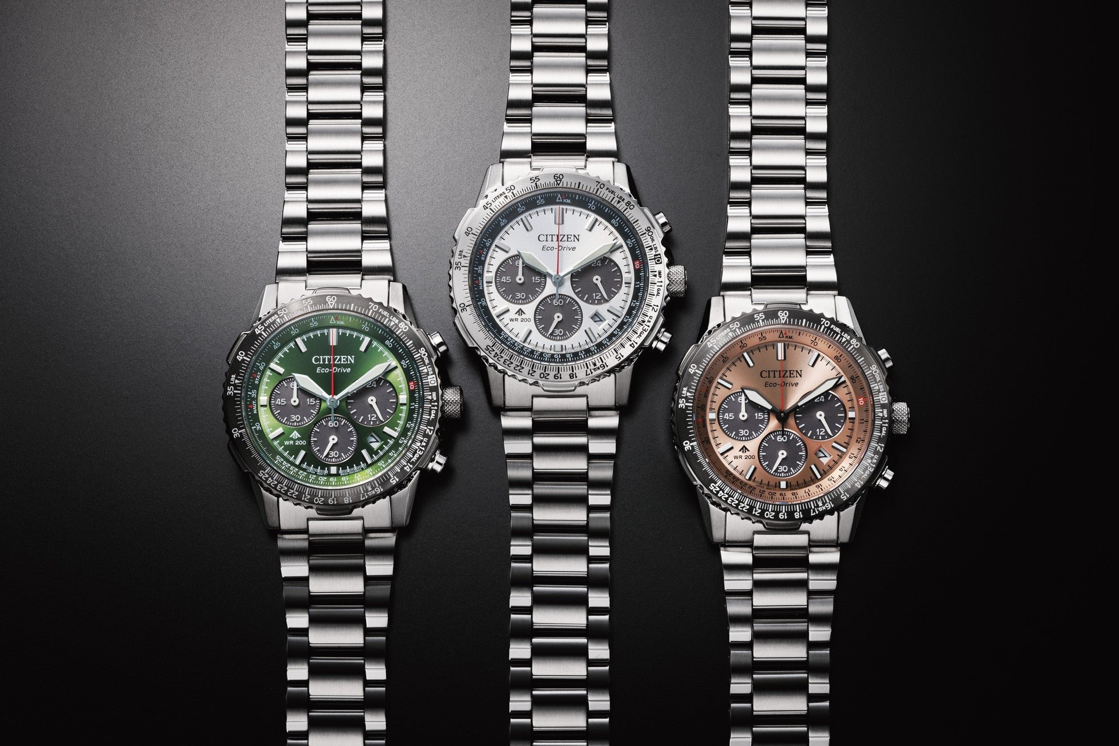 Citizen Promaster Sky Eco-Drive Chrono herreklokke i stål (40mm