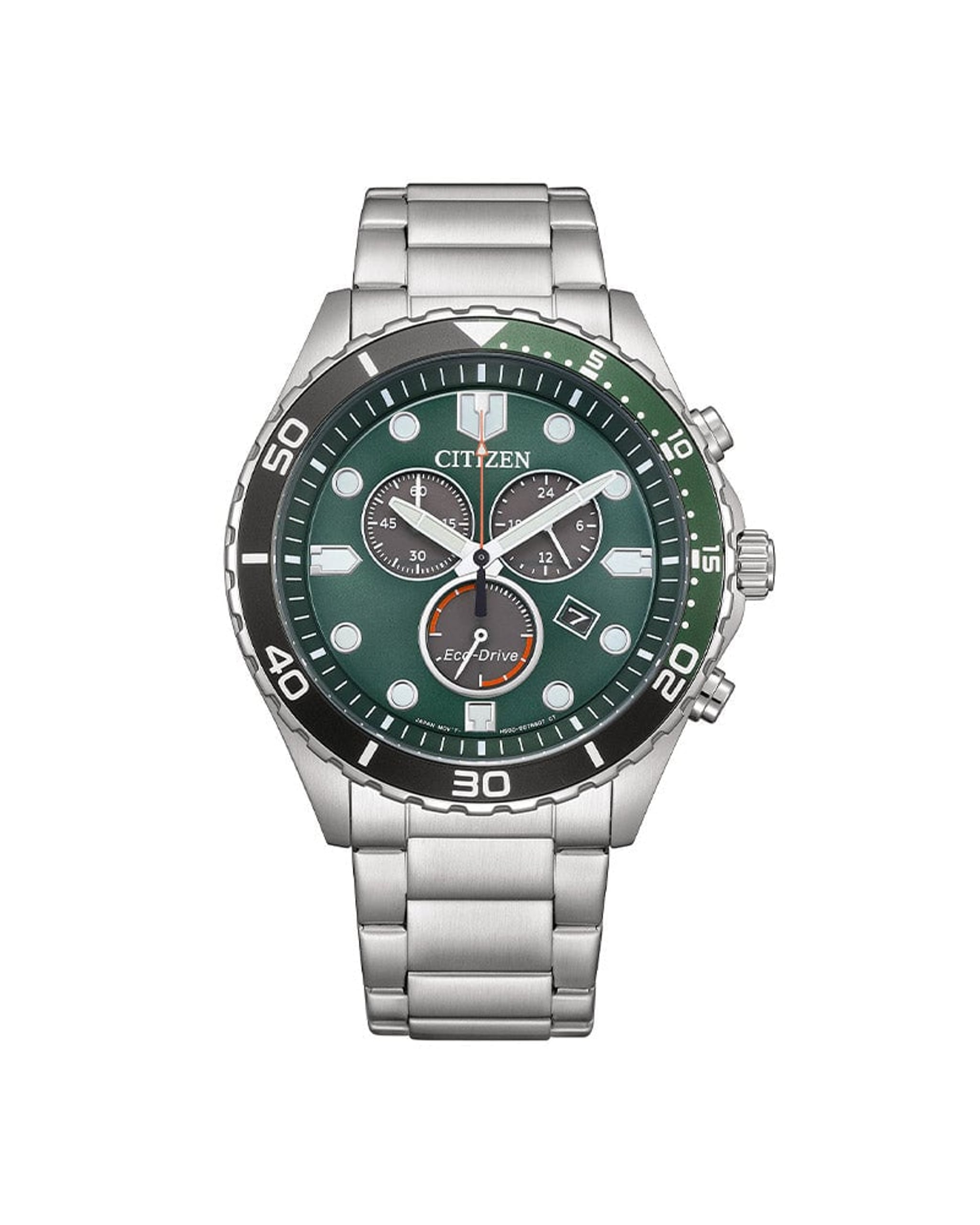 Citizen Aqua Chrono Eco-Drive herreklokke i stål (43mm)