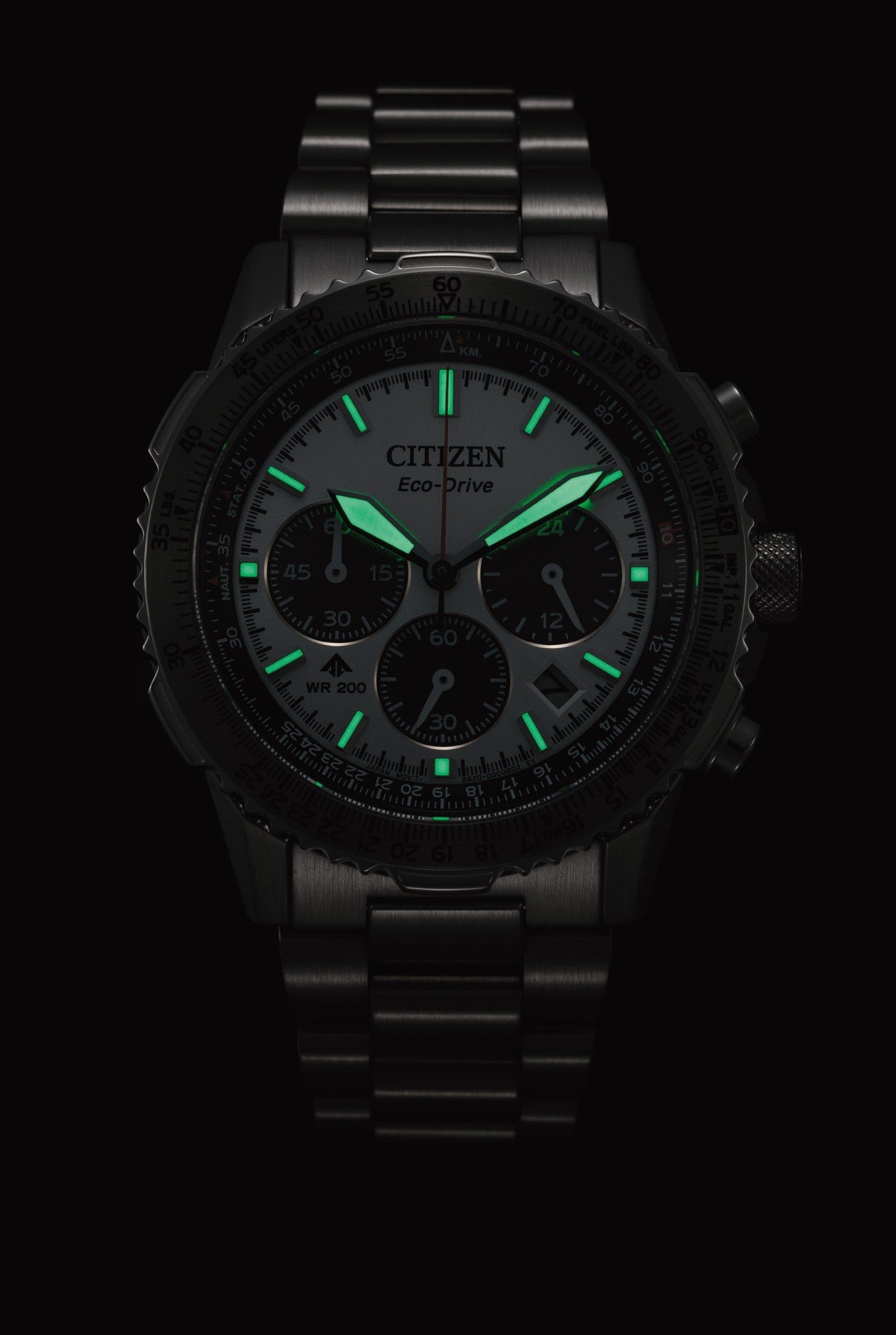 Citizen Sky Eco-Drive Chrono herreklokke i stål (40mm)