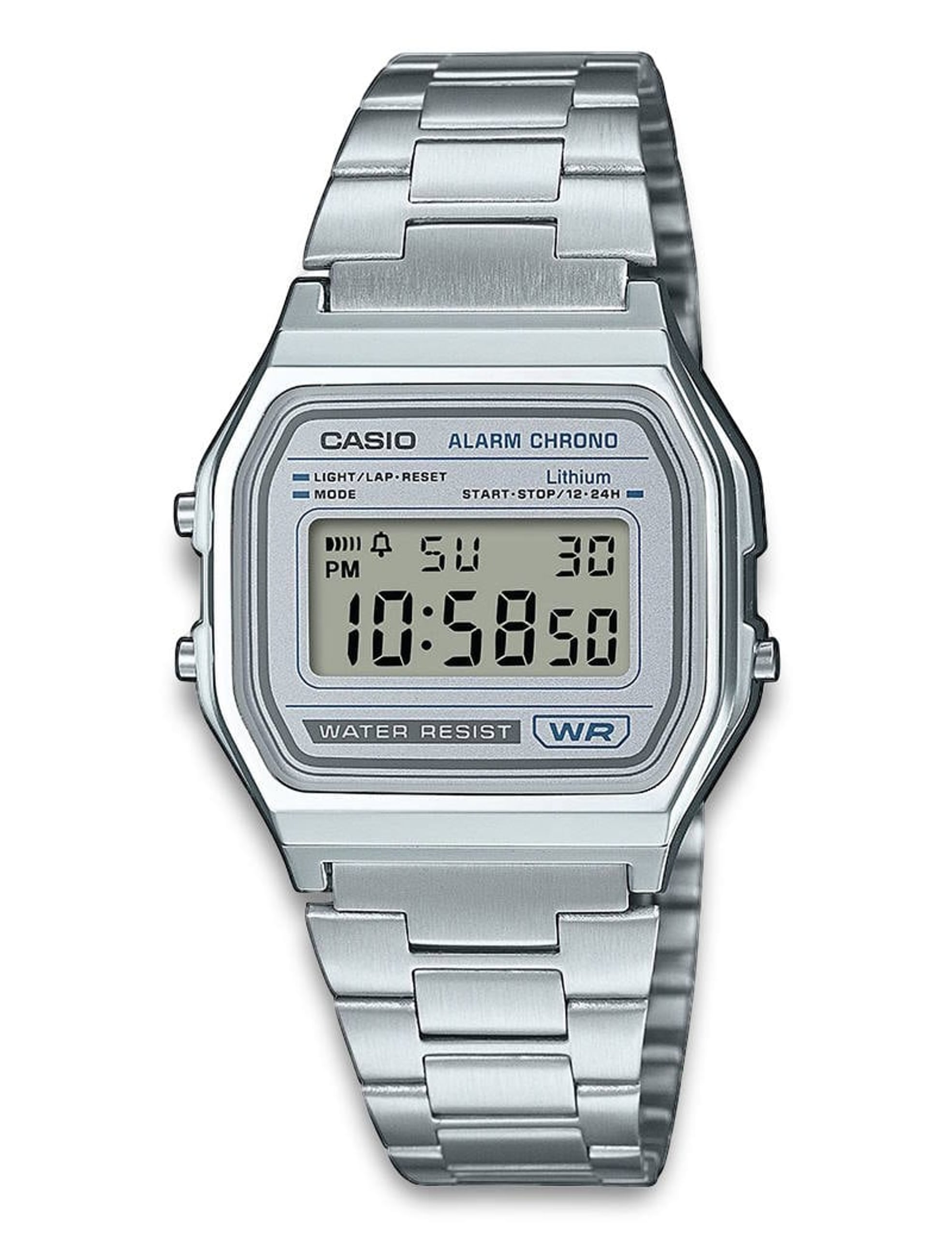 CASIO　掛け時計　ポストモダン　スペースエイジ　ライトグレー Vintage A158WEA-7EF - Casio | Bjørklund
